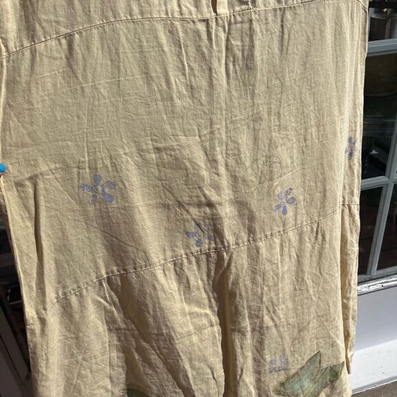 Blue Fish Hand Painted Linen Dress - Picture 14 of 14